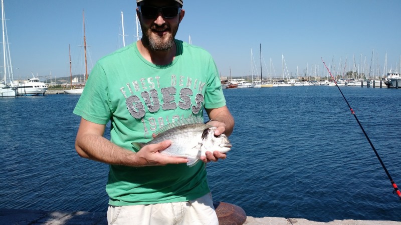 pêche de la dorade au canal de Sète